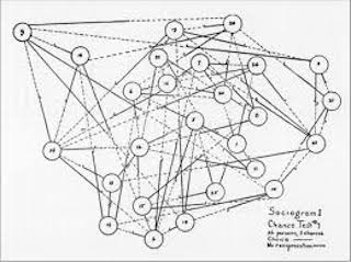 A “chance sociogram” figure from the 2nd Edition of Who Shall Survive?